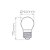 Lâmpada Mini Bulbo Milky Filamento 2,5W 2700K | STH20200/27 - Imagem 2