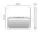 Arandela Balizador Sobrepor LED Quadrado Externo | DN80365 - Imagem 3
