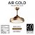 Ventilador Teto Retrátil 4 Pás Controle Remoto Air Gold Dourado - Imagem 4