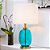 Base de Abajur Acqua Vidro Azul Metal Bronze | ACQ1AB01AZ065 - Imagem 3