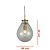 Pendente Caju (D)30cm Vidro Dourado | CAJ1PD01TR048 - Imagem 2