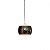 Pendente Elastic Preto 5w Altura Variável | ELA1PD01PT010 - Imagem 1