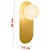 Arandela Lacrosse Dourado Vidro Opalino G9 | LAC1AR01DR022 - Imagem 2