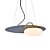 Pendente Nobile Preto Vidro Opalino 12w | NOB1PD01PT042 - Imagem 1