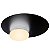 Plafon Nobile Preto Vidro Opalino 12w | NOB1PS01PT042 - Imagem 1