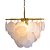 Lustre Pendente Nubi Dourado Vidro Leitoso | NUB1PD01DR060 - Imagem 1