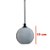 Pendente Pilko Concreto Esfera Led (D)10cm | PIL1PD01CZ010 - Imagem 2