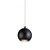 Pendente Pilko Madeira Preta Esfera (D)10cm | PIL1PD01PT011 - Imagem 1