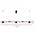 Pendente Push Preto 110cm Linear 30w | PUS1PD01PT110 - Imagem 2