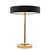 Abajur Mesa York Preto e Dourado (A)52cm | YOR1AB01PT052 - Imagem 1