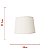 Cúpula Basic Cônica Cru (D)38Cm | EX1684CR - Imagem 2