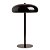 Abajur Coque Preto (D)25cm (A)40cm Cogumelo | COQ1AB01PT025 - Imagem 1