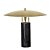 Abajur Pira Marmore Nero Latão Dourado (A)40cm | PIR1AB01PT045 - Imagem 1