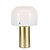 Abajur Pilz Dourado Branco (D)24cm (A)35cm E27 | PIL1AB01DR024 - Imagem 1