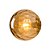 Mini Arandela Blomma Vidro Ambar Dourado G9 | BLO1AR01AB012 - Imagem 1
