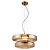 Pendente Artsy Vidro Ambar Dourado (D)45cm Led 7W 3000K | ART2PD01AB045 - Imagem 1