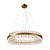 Pendente Plisy Cristais Dourado (D)80cm (A)20cm Led 40W 3000K | PLI1PD01TR080 - Imagem 1
