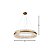 Pendente Plisy Cristais Dourado (D)80cm (A)20cm Led 40W 3000K | PLI1PD01TR080 - Imagem 2