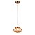 Pendente Thea Champanhe Dourado (D)20cm (A)9cm 5W 3000K | THE1PD01CH020 - Imagem 1