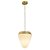 Pendente Hob Vidro Opalino Dourado (D)23cm (A)24cm | HOB1PD01OP023 - Imagem 1