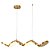 Pendente Bandô Dourado (C)100cm Led 30W 3000K | BAN1PD01DR100 - Imagem 1