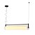 Pendente Barelo Linear Preto (C)93cm (A)18cm Led 20W 3000K | BAR1PD01BR092 - Imagem 1