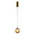 Pendente Blomma Vidro Ambar Dourado Bola (D)12cm G9 | BLO1PD01AB012 - Imagem 1