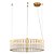 Pendente Monile Circualr Vidro Dourado (D)60cm 25W 3000K | MON1PD01TR060 - Imagem 1