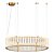 Pendente Monile Circulo Vidro Dourado (D)80cm 32W 3000K | MON1PD01TR080 - Imagem 1