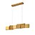 Pendente Linear Tero Cubos Dourado (C)82,5cm Led 18W 3000K | TER1PD01DR083 - Imagem 1