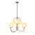 Pendente Lotus Latão Vidro Opalino (D)79cm (A)67cm E27 | LOT1PD01LT079 - Imagem 1