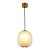 Pendente Friso Vidro Jateado Dourado (D)24cm (A)27cm | FRI1PD01JT024 - Imagem 1