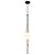Pendente Mist Branco Preto (D)10cm (A)100cm Led 5W 3000K | MIS1PD01BR010 - Imagem 1