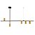 Pendente Morse Dourado Linear (C)123cm (A)40cm | MOR1PD01DR123 - Imagem 1