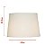Cupula Abajur Basic Grande Tecido Branco Cônica (D)43cm | EX2014BR - Imagem 2