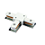 ACESSORIO DOWNLIGHT CONECTOR T PARA TRILHO D 11CM X 0,2CM - Imagem 1