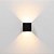 ARANDELA KYUB Preto Facho Ajustável 5cm 2W 3000K IP65 Bivolt - Imagem 1