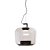 PENDENTE AILSA VIDRO PRETO (D)35CM LED 3000K | AIL1PD01TR10 - Imagem 1