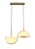 Pendente Bizani Opalino Latão LED 3000k 7W | BIZ1PD01OP10 - Imagem 1
