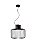 Pendente Buri Preto (D)50Cm LED 16W 3000K | BUR1PD01PT10 - Imagem 1