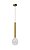 Pendente Gum Dourado Vidro (A)56Cm LED 3000K | GUM1PD01DR10 - Imagem 1