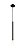 Pendente Marsh Preto (A)50Cm LED 5W 3000K | MAR1PD01PT10 - Imagem 1