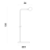 Coluna Oui Preto Minimalista LED 5W 3000K | OUI1CL01PT10 - Imagem 2