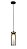 Pendente Sise Preto e Dourado (A)22Cm G9 | SIS1PD01PT10 - Imagem 1