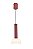 Pendente Stamp Vermelho Vidro Branco 7w 3000K | STA1PD01VM10 - Imagem 1