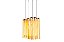 Pendente Toble Cristal Ambar LED 10W 2700k | TOB1PD01AB10 - Imagem 1