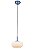 Pendente Yoga Azul Vidro Opalino LED 8W 3000K | YOG1PD01AZ10 - Imagem 1