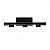 ARANDELA TRIFLUXO 3 FACHOS LUMINOSO PRETO 3W 3000K 25CM - Imagem 1