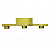 ARANDELA TRIFLUXO 3 FACHOS LUMINOSO DOURADO 3W 3000K 25CM - Imagem 1