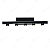 ARANDELA QUINTESSENCIA 5 FACHOS PRETO 5W 3000K 44CM - Imagem 1